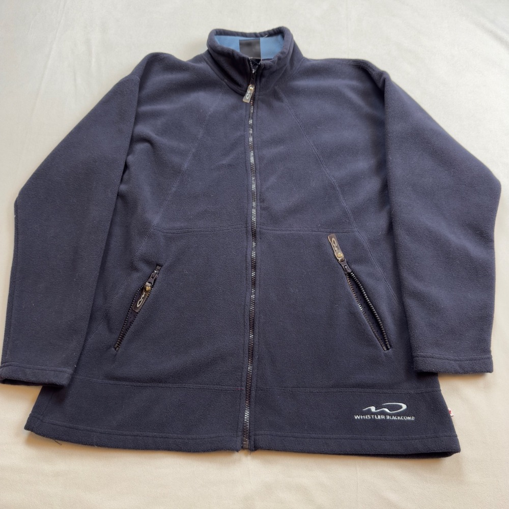 Whistler Blackcomb Fleece Jacket Navy Blue Zip Up Women's M